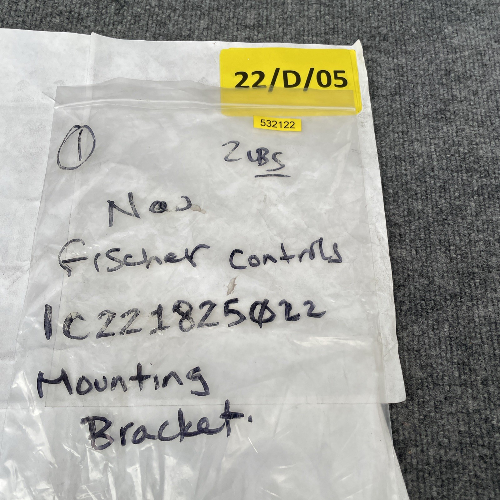 Fisher Controls 1C221825022 Plate Mounting Bracket New Other