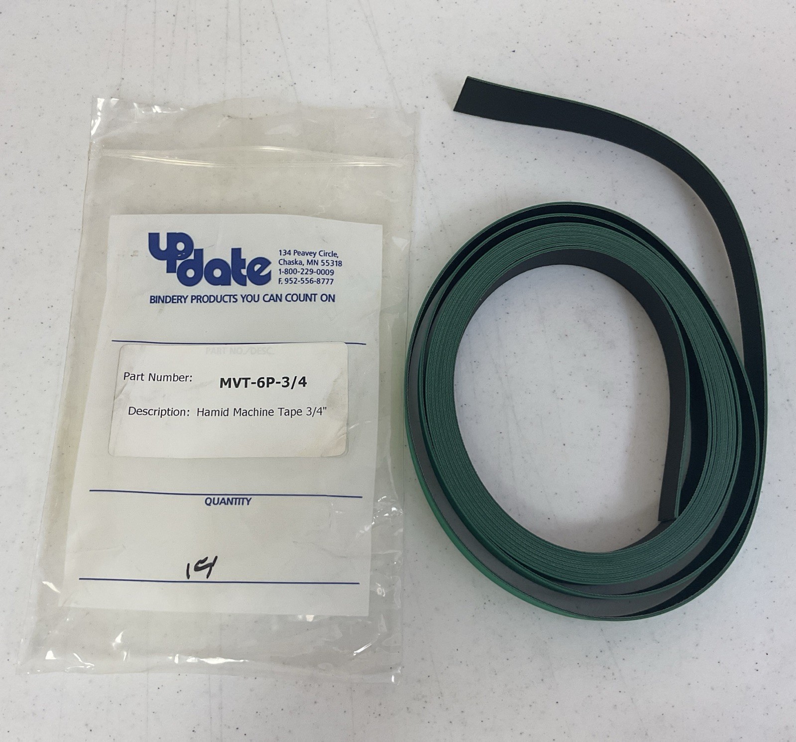 NEW HABASIT UPDATE MVT-6P-3/4 HAMID MACHINE TAPE 3/4”, FREE SHIPPING