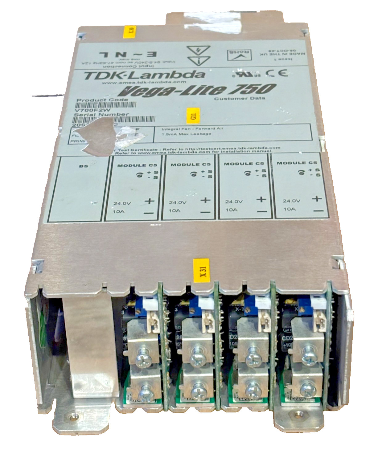 TDK-Lambda Vega-Lite 750 V700F2W Power Supply