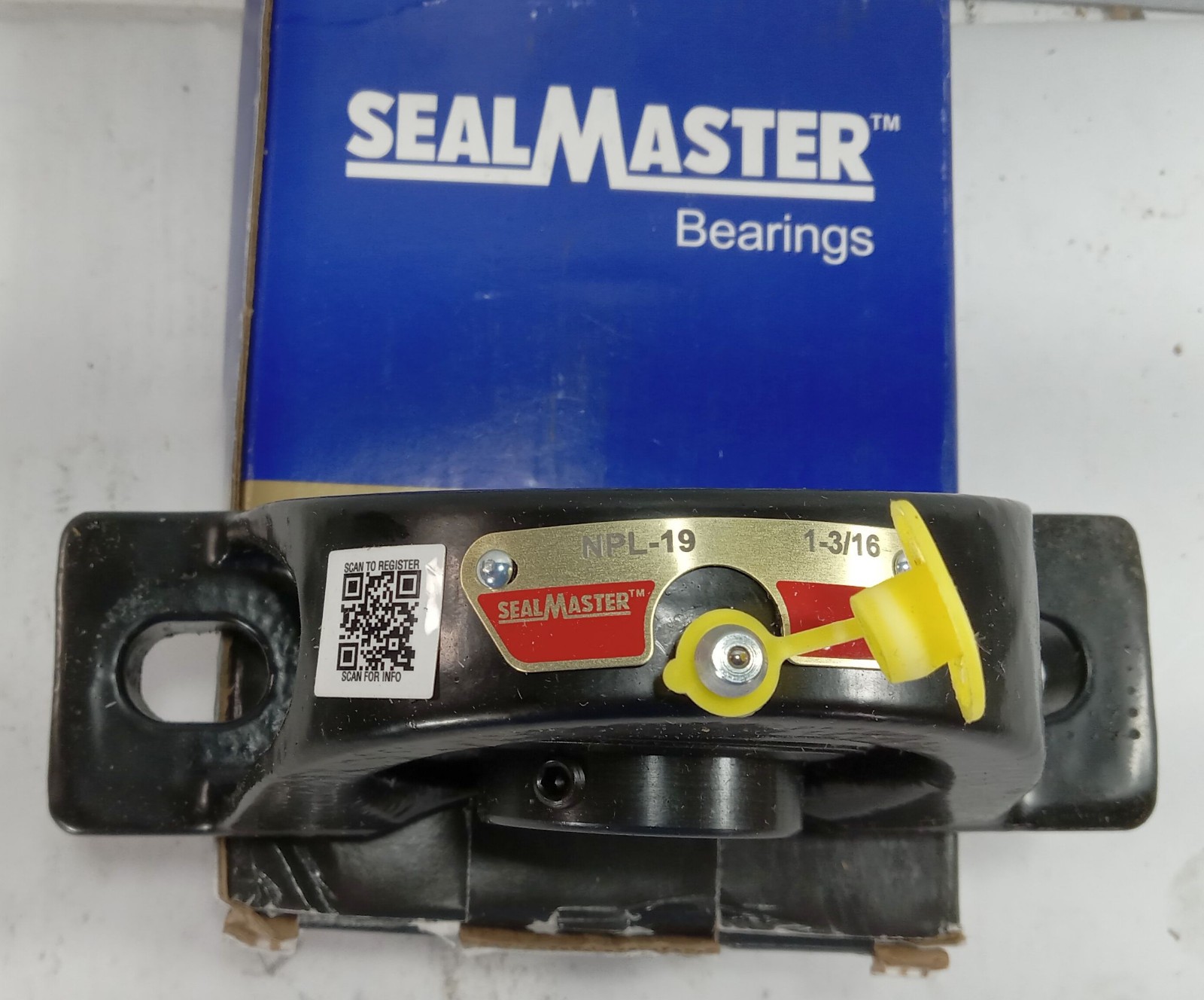 1 NEW SEALMASTER NPL-19 700575 2 BOLT BASE PILLOW BLOCK BEARING NIB *MAKE OFFER*