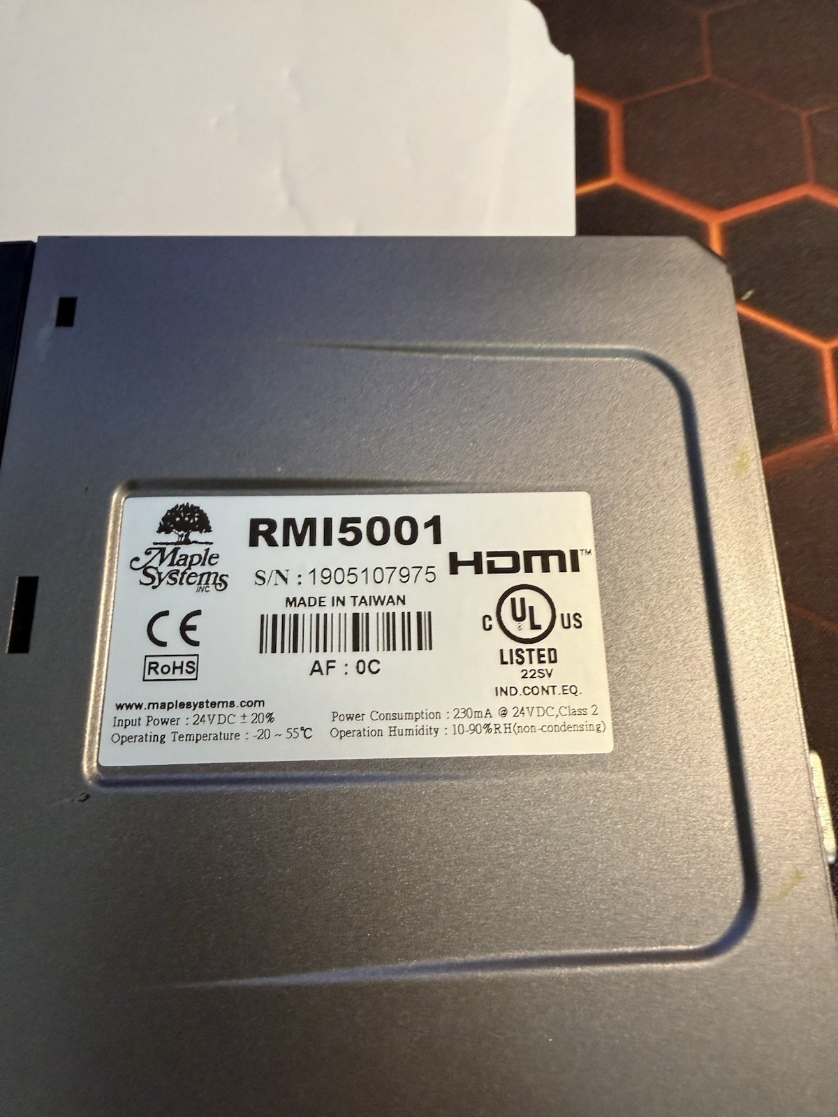 LOT OF 2 MAPLE SYSTEMS RMI5010 & RMI5001 For Parts Only Untested