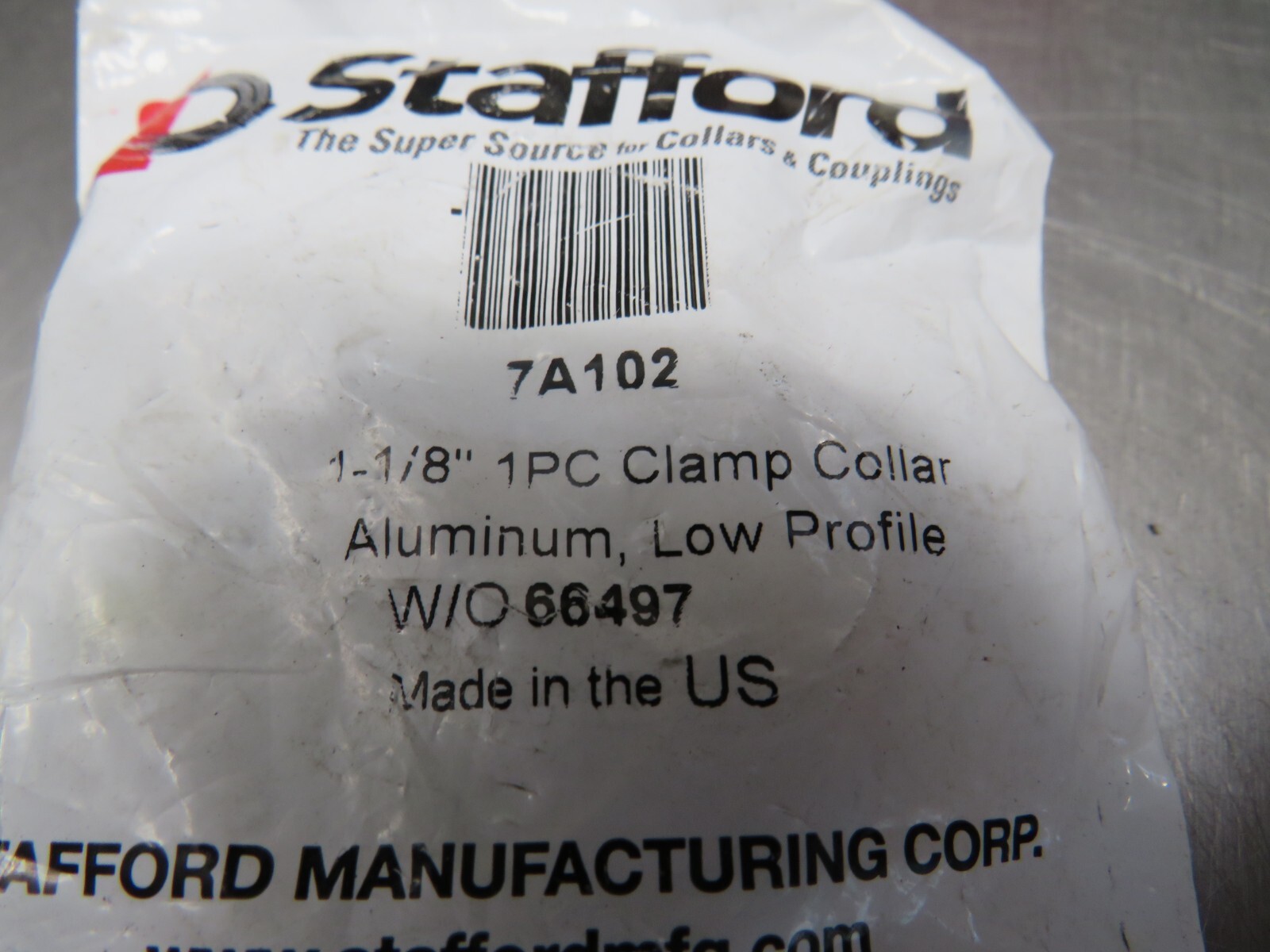 Stafford 7A102 1-1/8” Clamp Collar