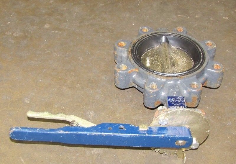 NIBCO LD3010 DI STAINLESS SS STEM EPDM 250°F 250 PSI 4″ 8 BOLT BUTTERFLY VALVE
