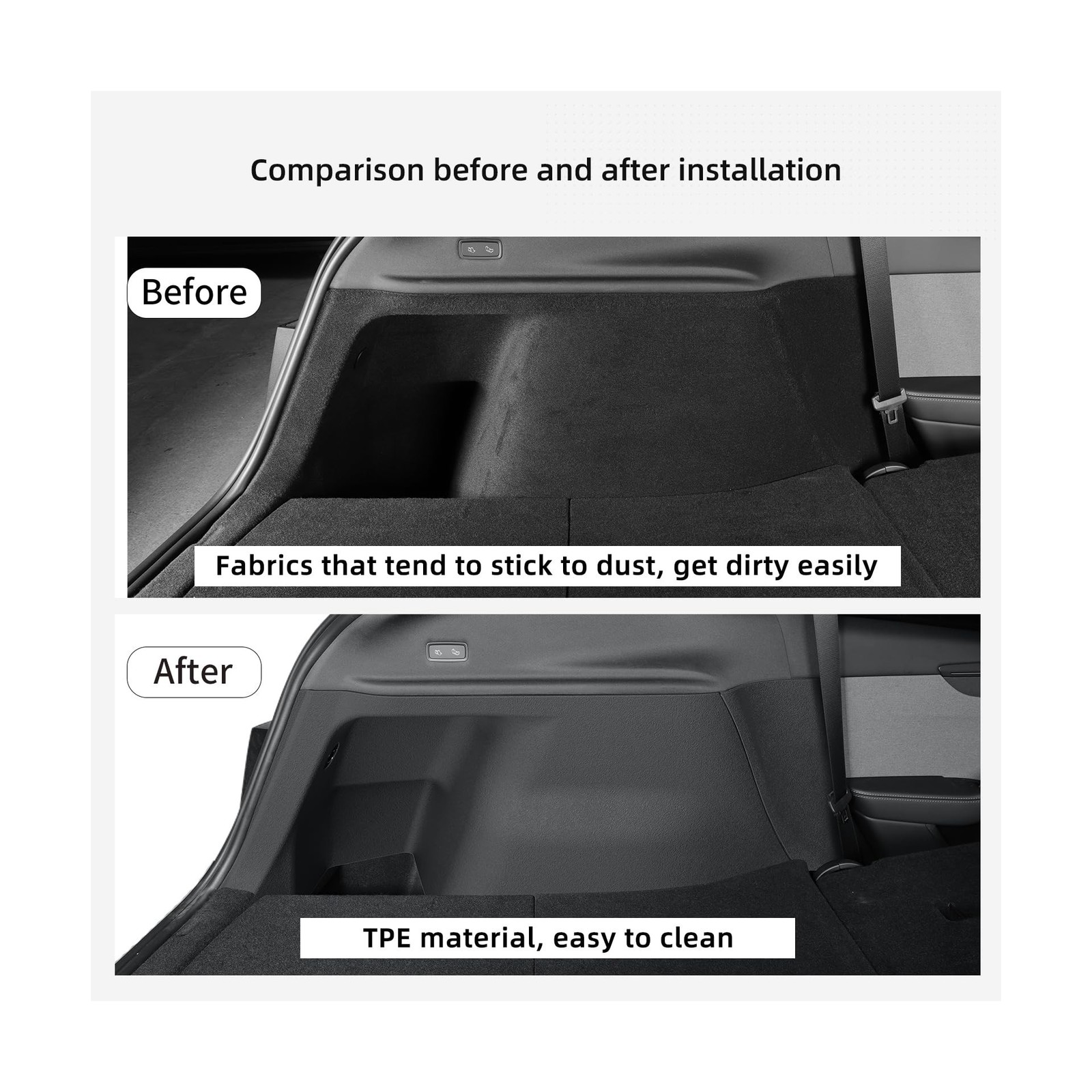 LUCKEASY Rear Trunk Side Full Protective Cover for Tesla Model Y Juniper 2026…