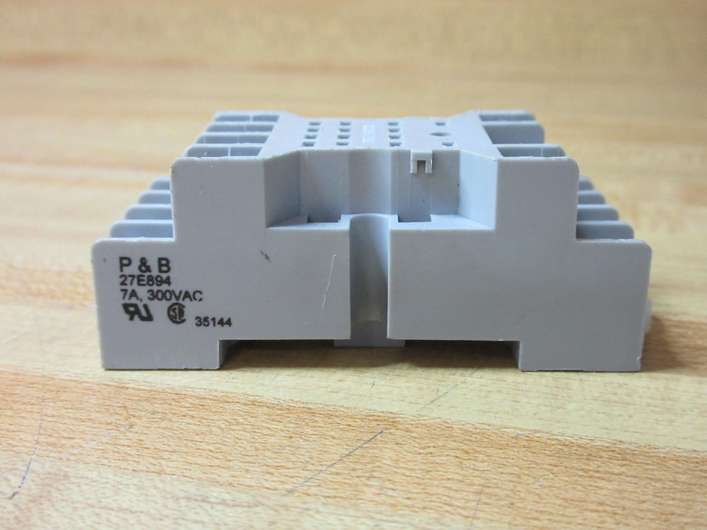 Potter & Brumfield 27E894 Tyco Relay Socket w/White Clip