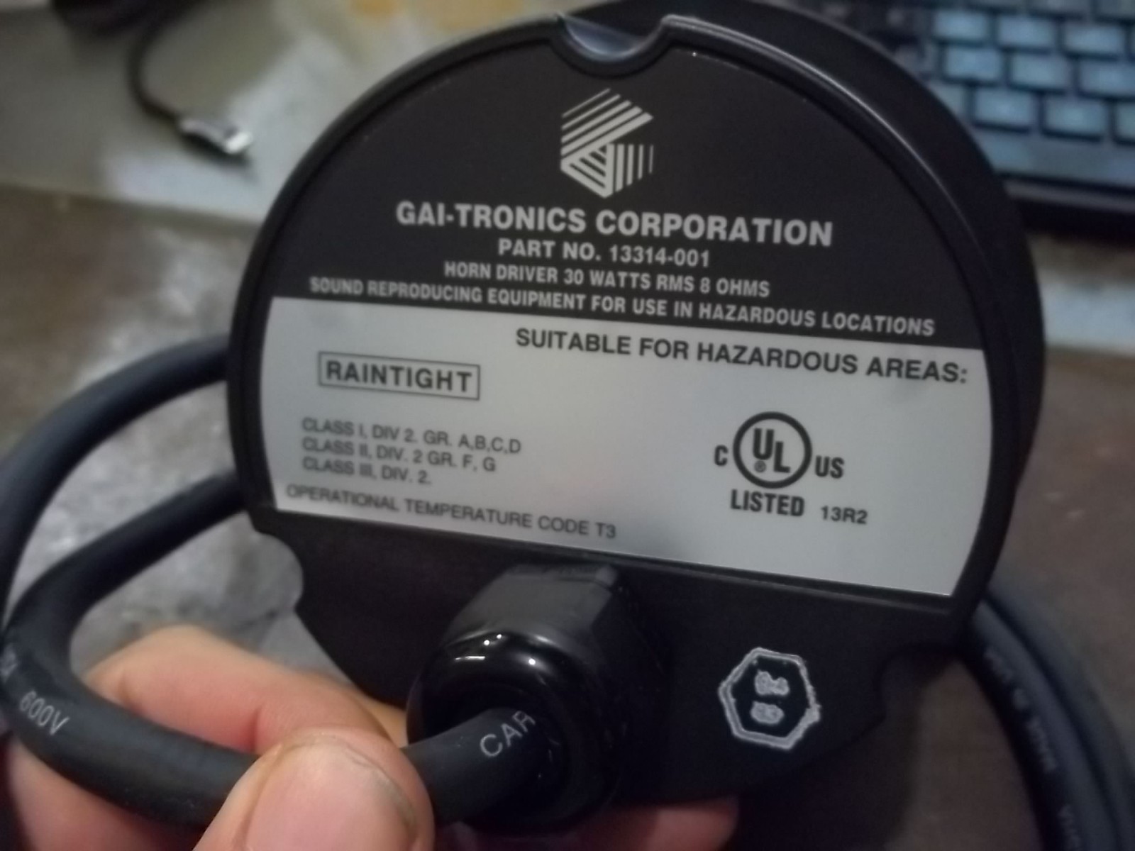 NIB GAI-TRONICS 13314-001 SPEAKER DRIVER 30W 8 OHMS (DD4)