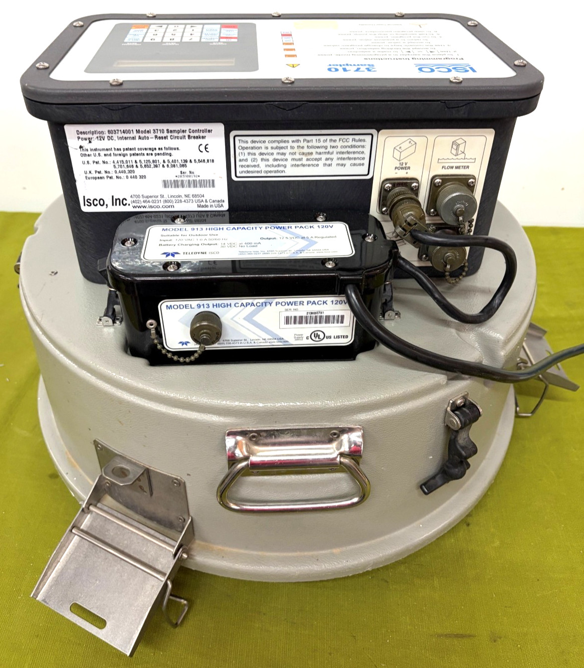 ISCO Water Sampler 3710 with Power Pack 120V – Model 913