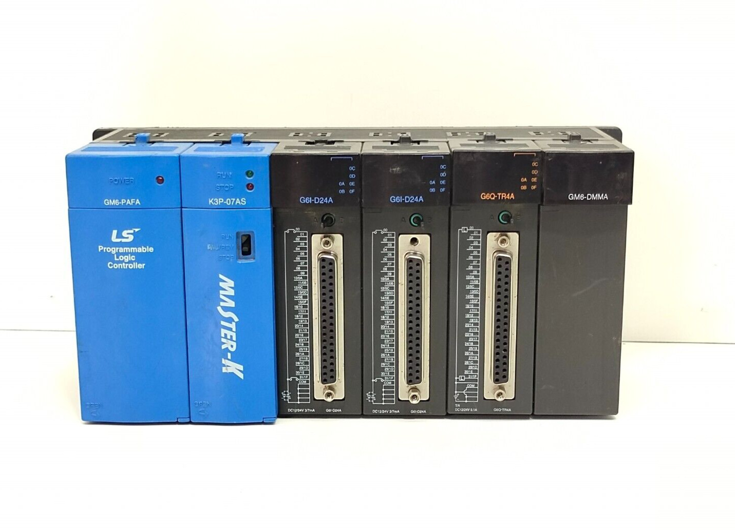 LS PLC Power Supply Module GM6-PAFA,WITH MODULE K3P-07AS,G6I-D24A,G6Q-TR4A,GM6-D