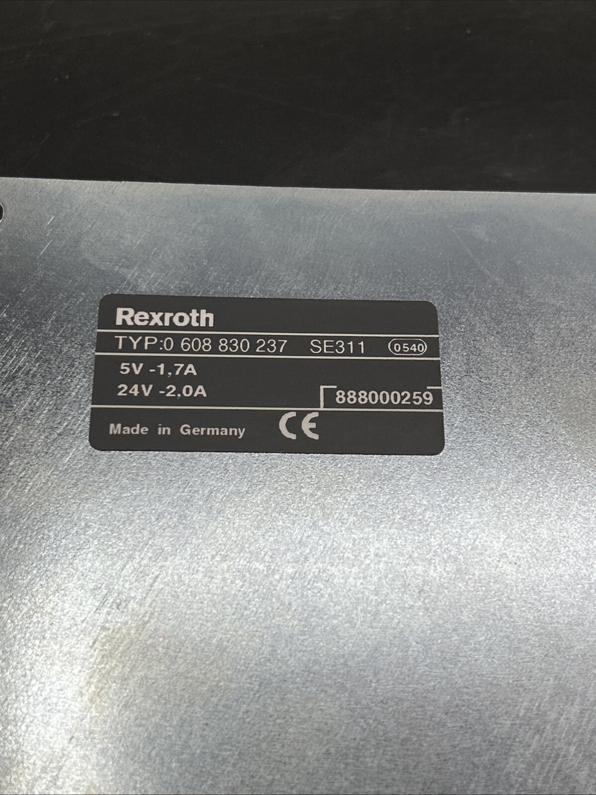 REXROTH 0 608 830 237 TIGHTENING CONTROLLER SE311 See Pics