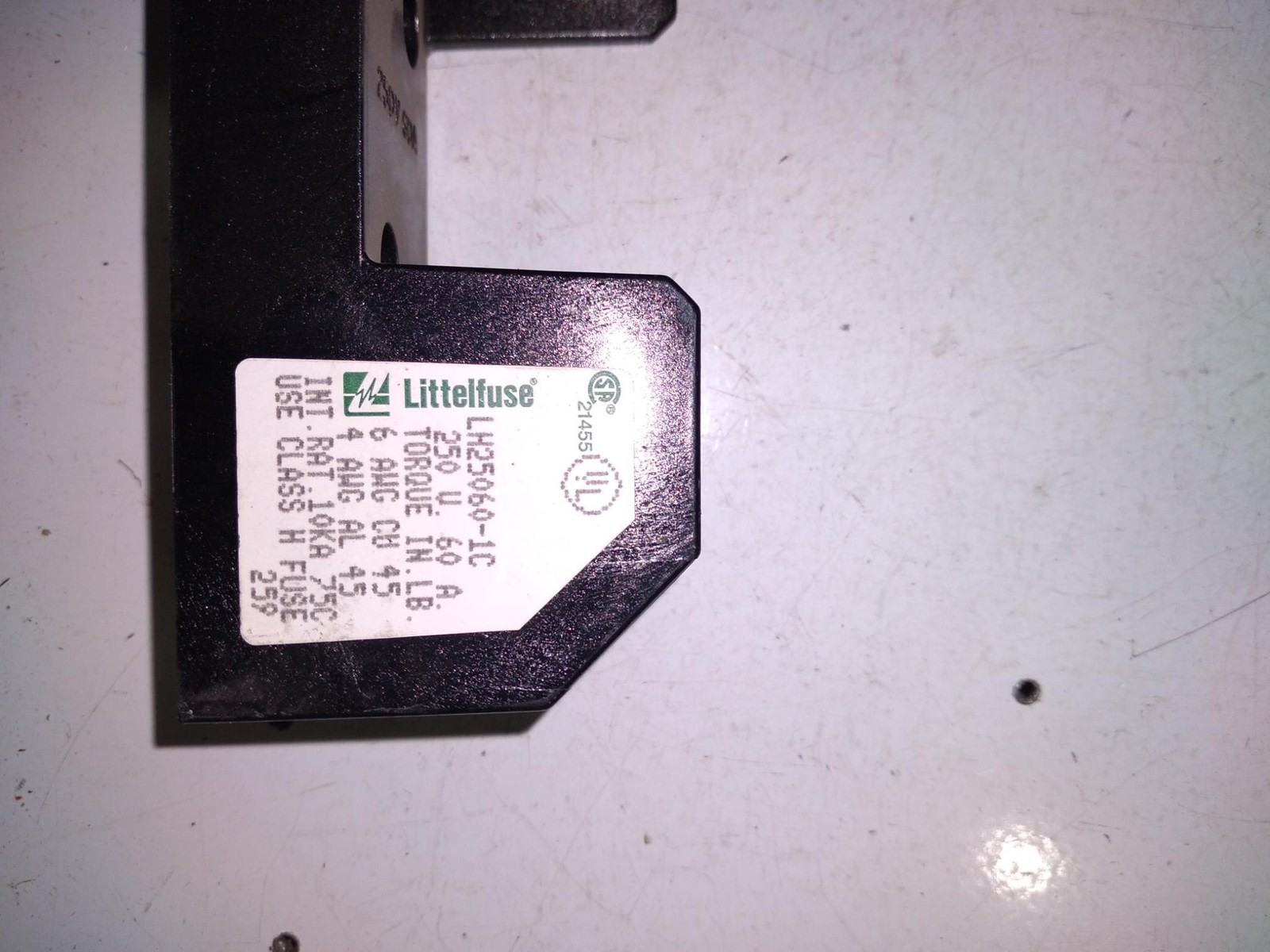 LITTLEFUSE LH25060-1C 250V 60A 4-6AWG 10KA 75C CLASS H FUSE 259