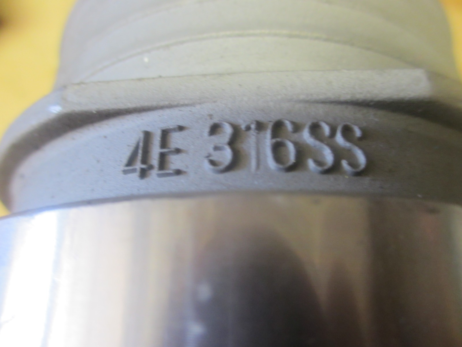 Ever-Tite Coupling, 4E, Hose Shank, 316SS