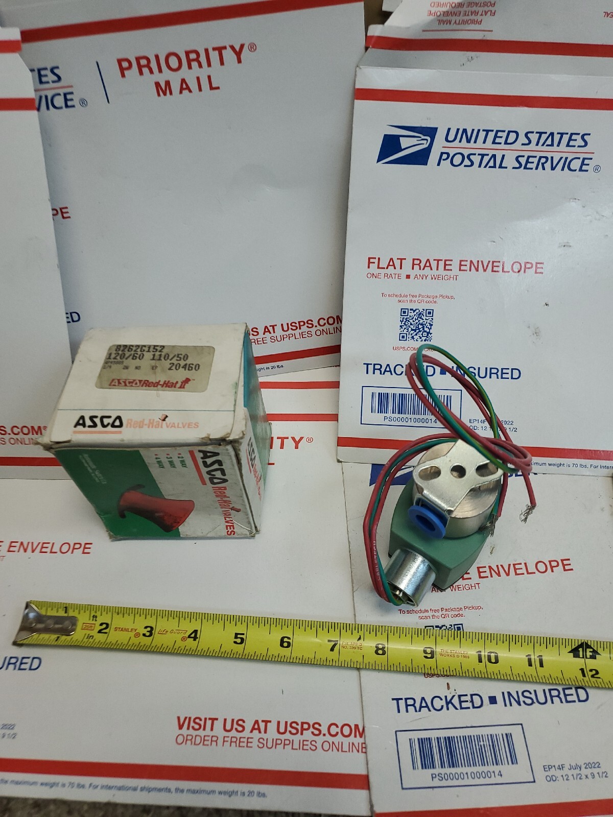 ASCO RED HAT HT8262G152T 2-WAY HIGH TEMP SS SOLENOID VALVE 120V 8262G152 1/4″,U2