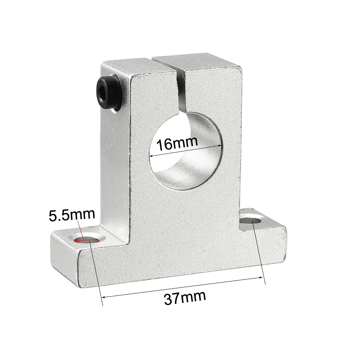 4PCS SK16 Aluminum Linear Motion Rail Clamping Rod Guide Support