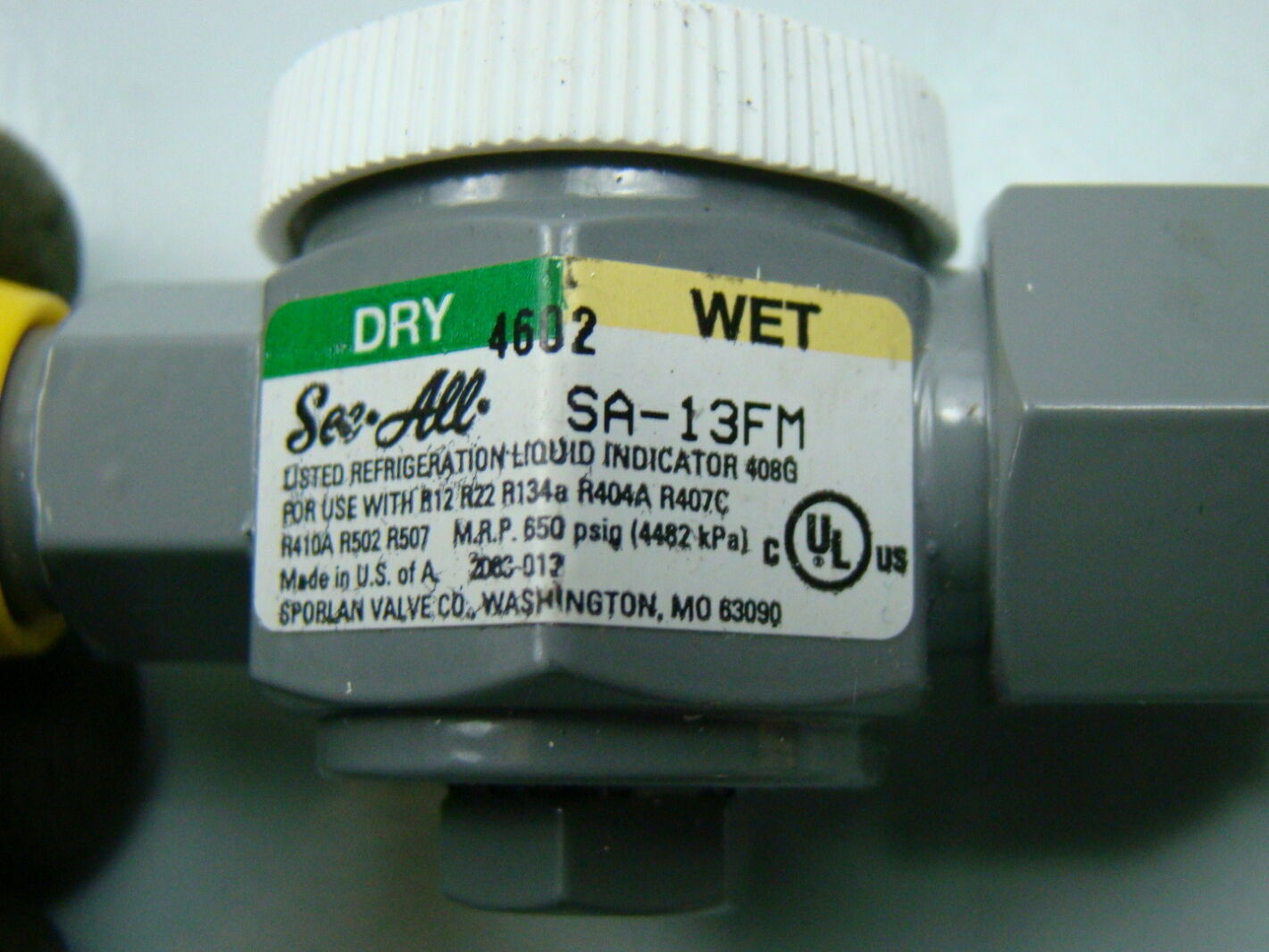 Sporlan 3/8″ Moisture & Liquid Indicator SA-13FM