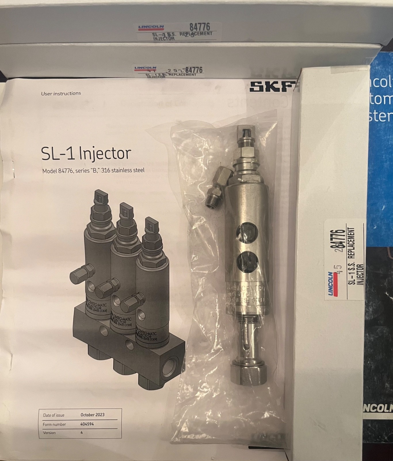 NEW LINCOLN 84776 S.S. REPLACEMENT INJECTOR SL-1
