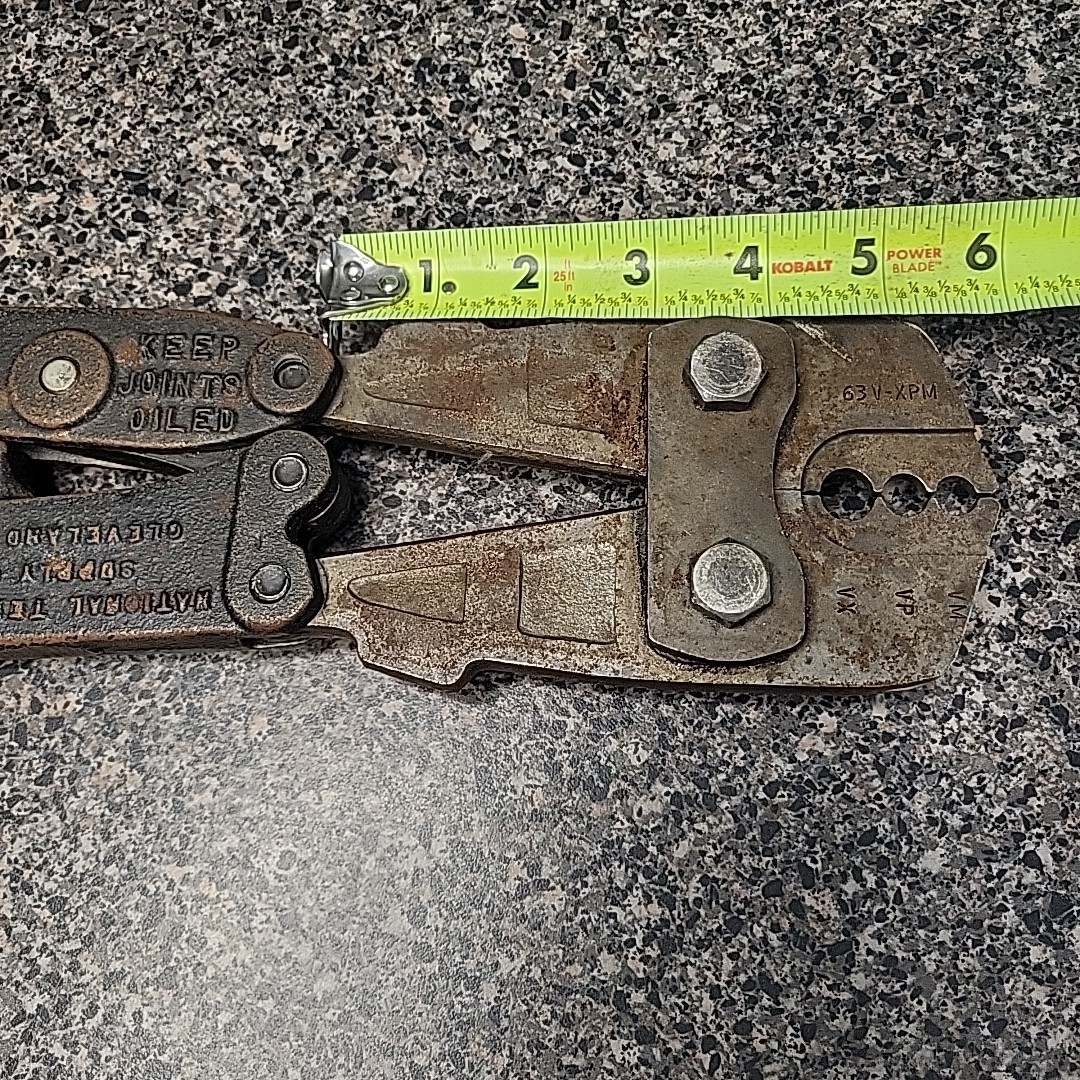 Vintage NICOPRESS 63V-XPM Hand Swaging Tool 63VXPM National Telephone Supply Co.