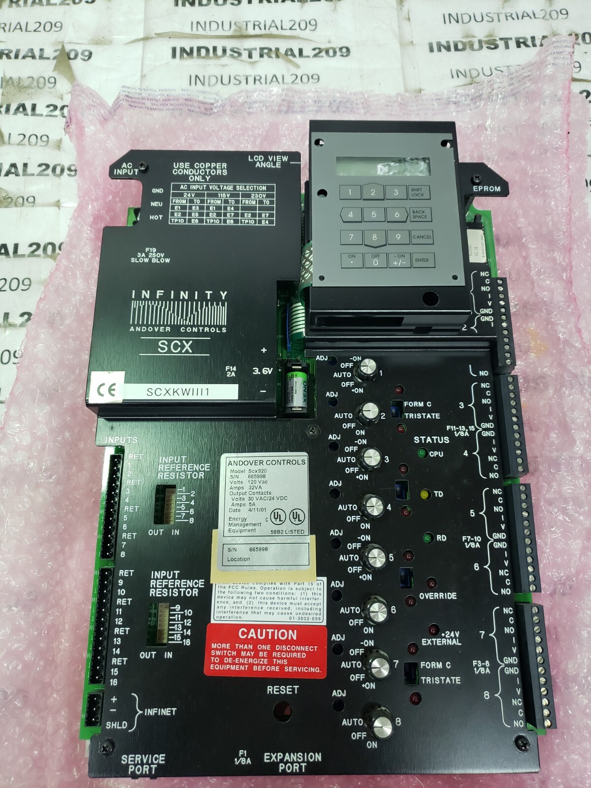 SCHNEIDER ELECTRIC SCX920 ANDOVER CONTROLS
