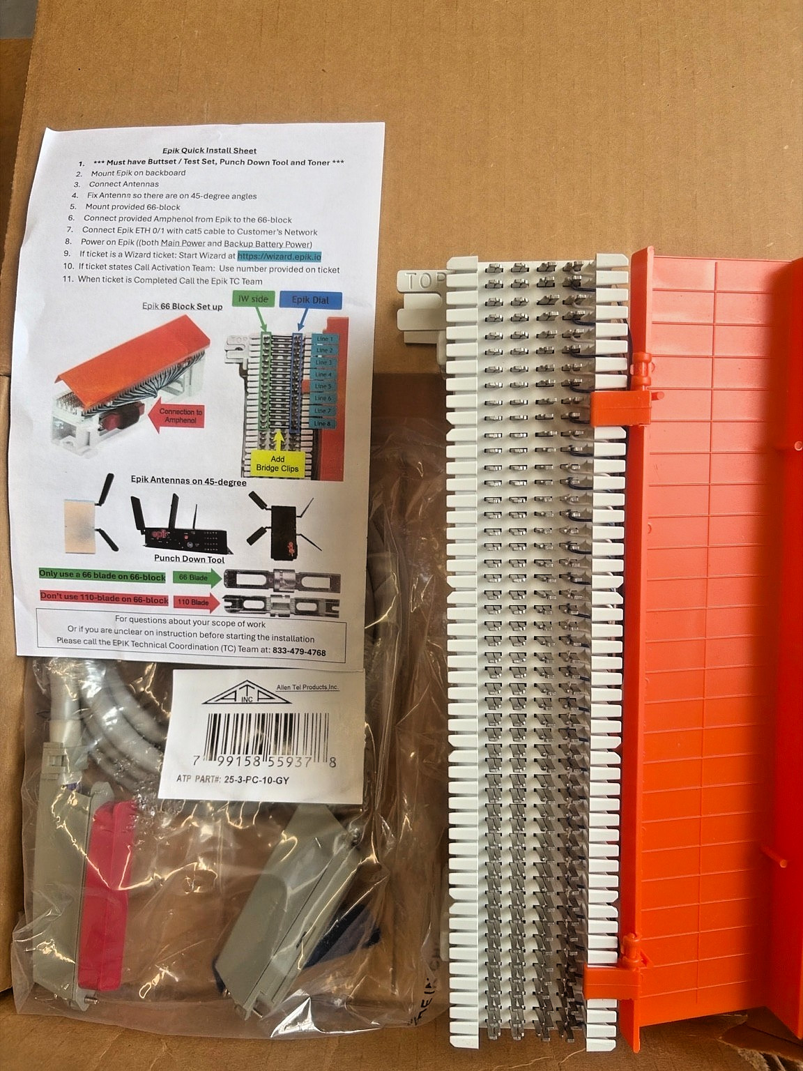 Siemon M1-50R 66 Block Communication Circuit Accessory