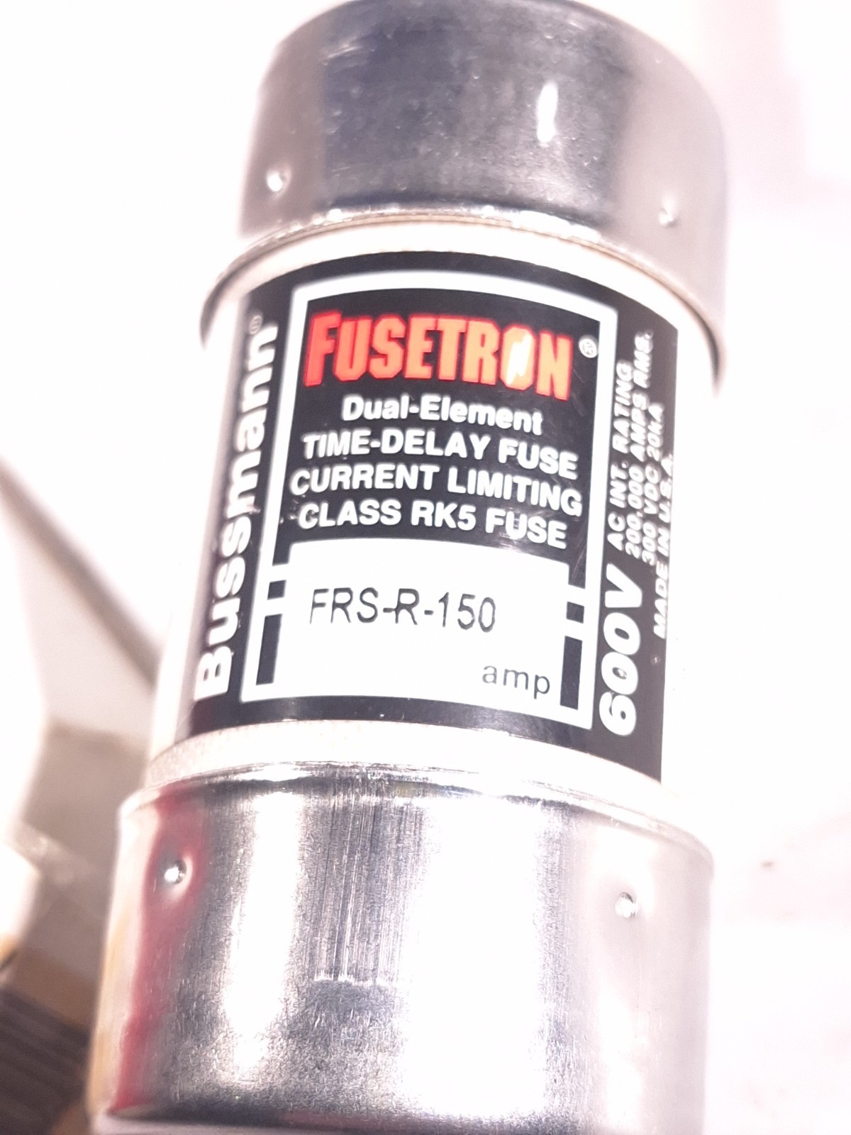 COOPER BUSSMANN FRS-R-150 CURRENT LIMITING TIME DELAY FUSE RK5 150A