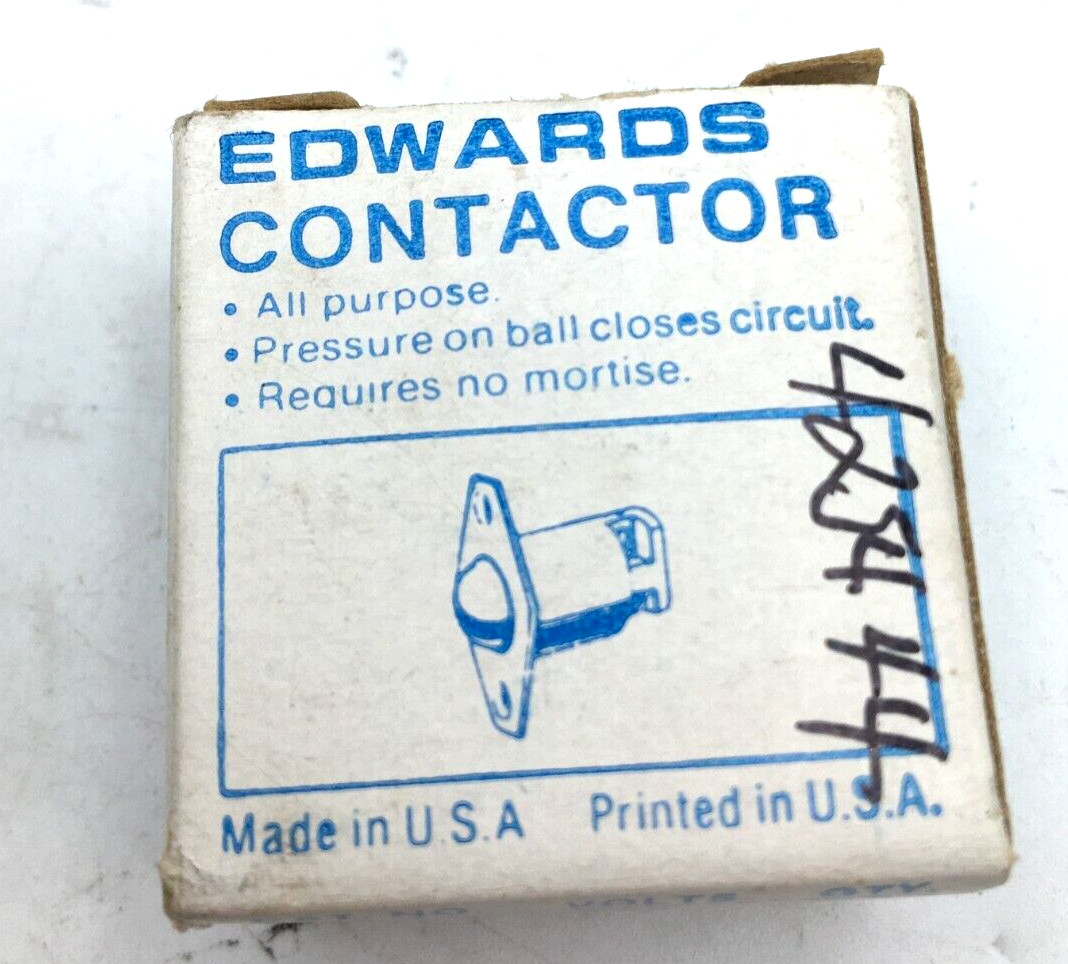 Edwards Lot of 4 Rolling Ball Contactor, Push to Close Cat 45, NIB