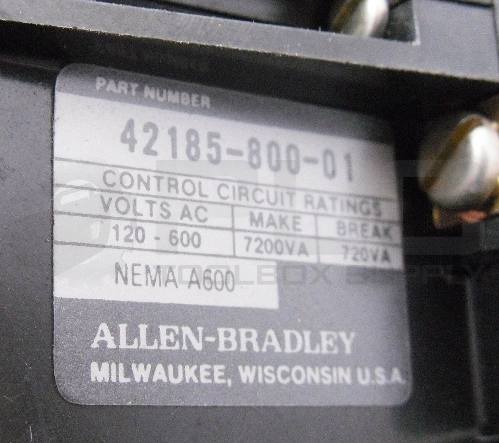 ALLEN BRADLEY 505-AOD /C W/ CB236 W/ W33 W/ 42185-800-01 W/ 40410-326-52 595-A02