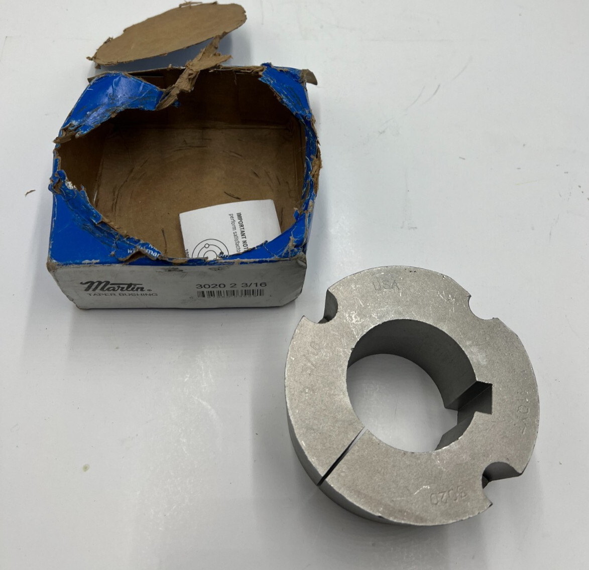 MARTIN 3020 2 3/16 Taper Lock Bushing 3020 Series, 2-3/16 in Bore Steel