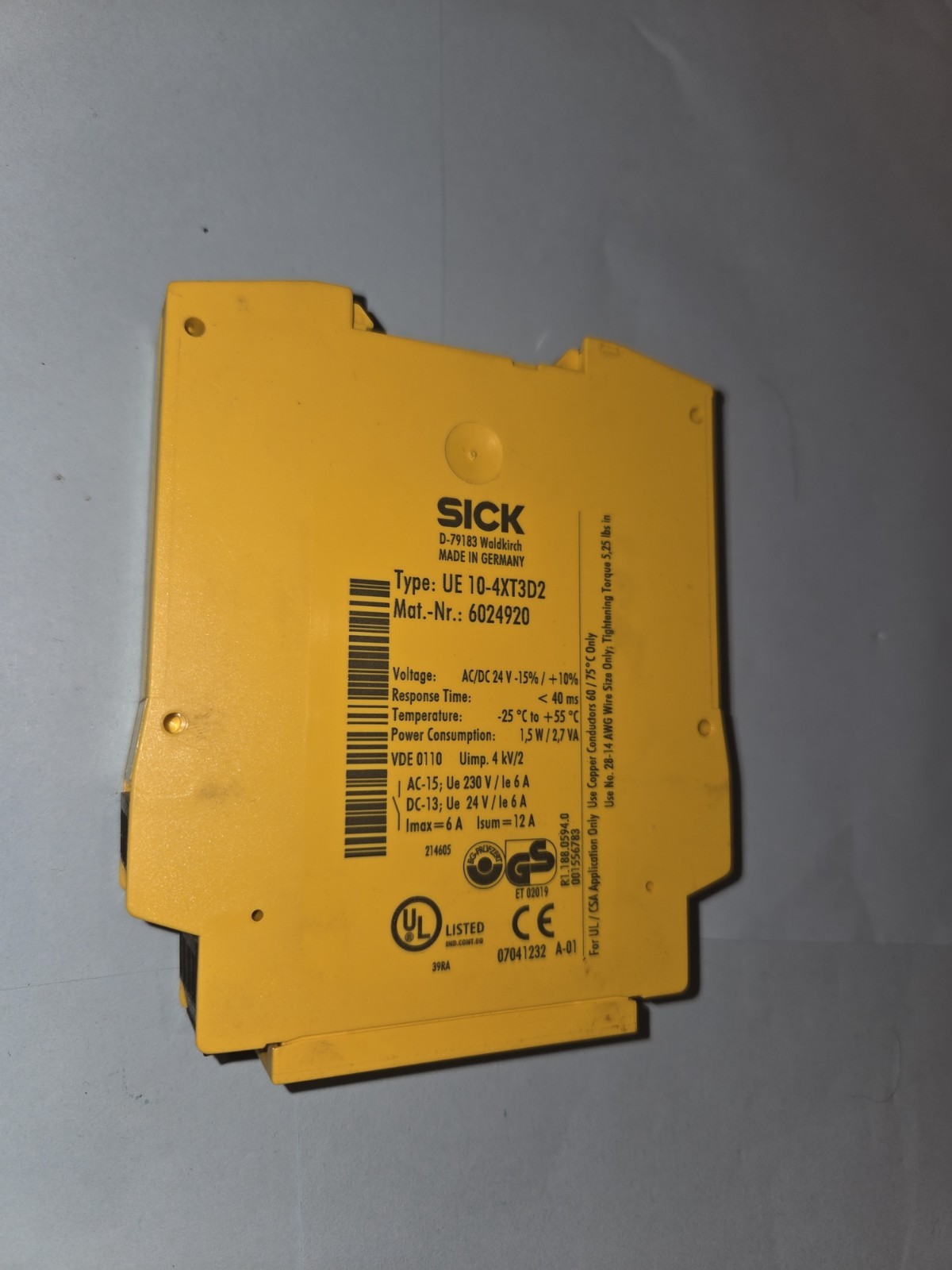 NEW GENUINE SICK UE 10-4XT3D2, 6024920, NEW OTHER
