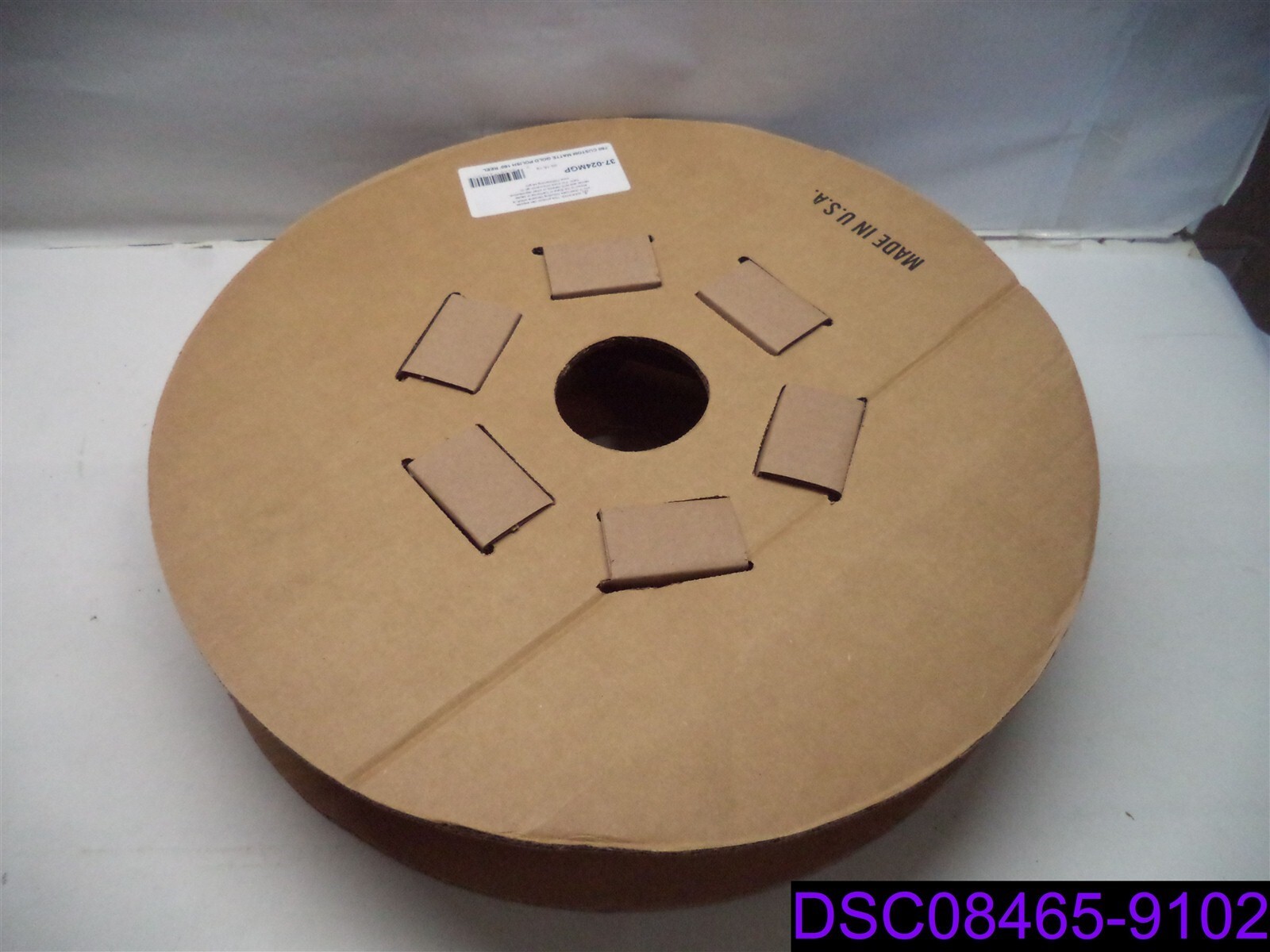 Qty = 3 Reels: .750 Custom Matte Gold Polish 150′ Reel Edgebanding P/N 37-024MGP