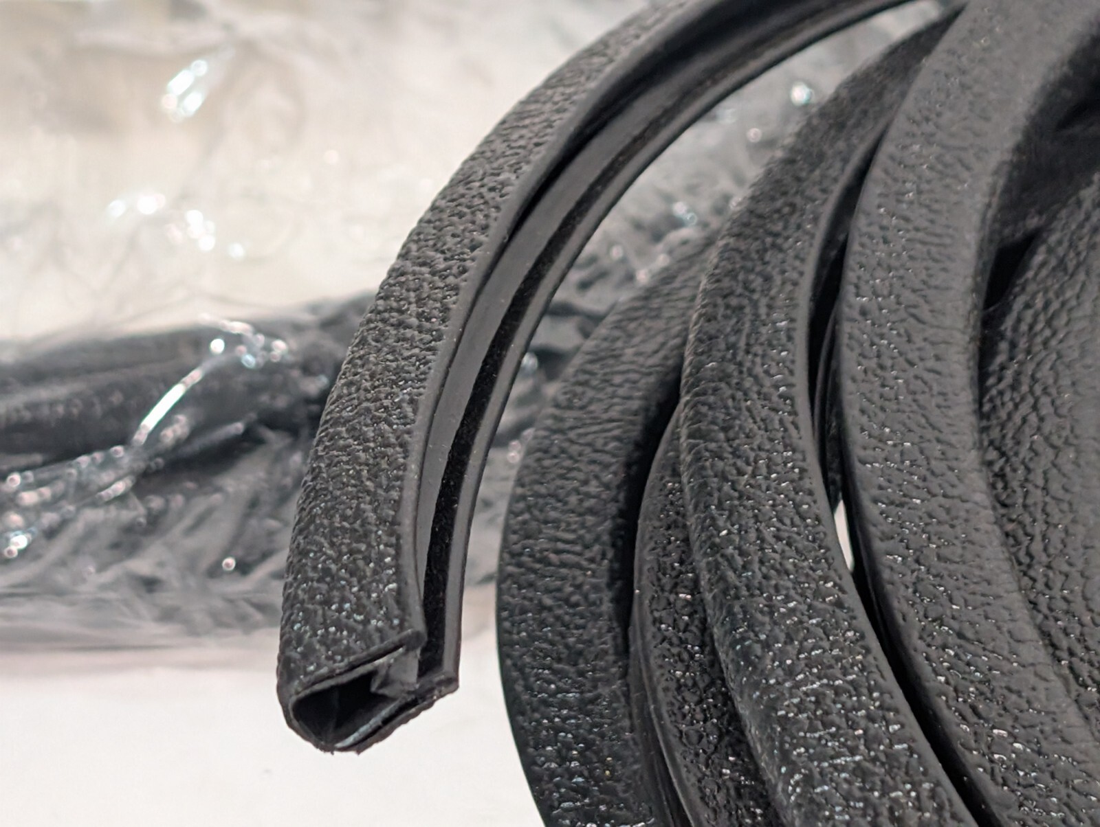 Lot of Assorted Industrial U-Shaped Keel Strip Black Sealing Seal Banding Trim