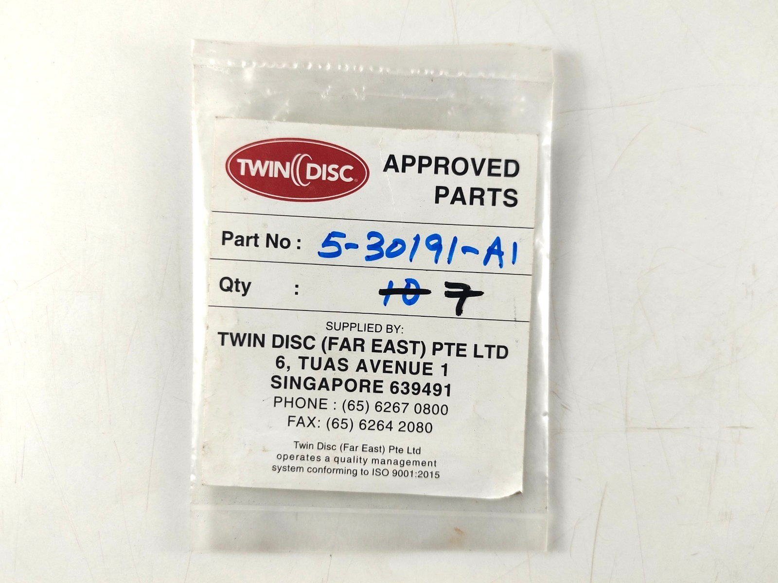 Packing P/N 5-30191-A1 For Twin Disc ( Pack of 6 )