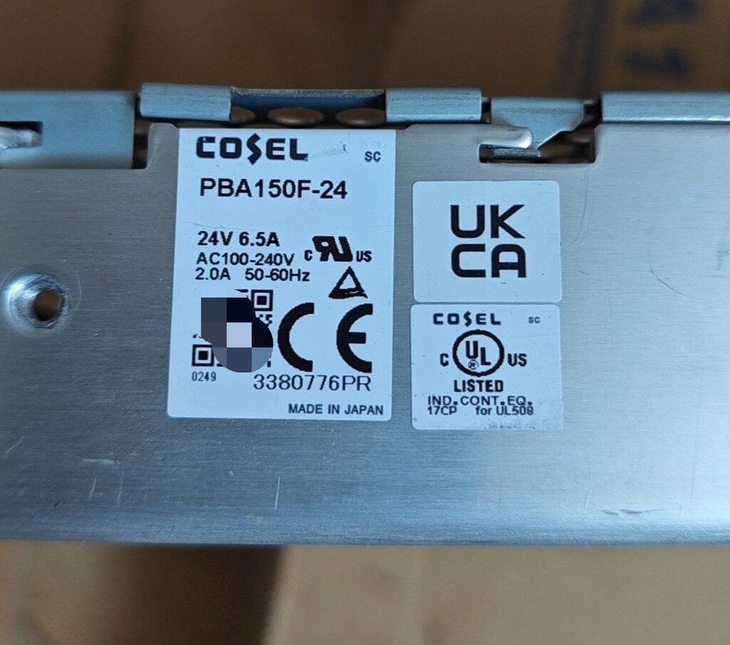 COSEL PBA150F-24 Switching Power Supply 24V 6.5A 150W New Open – New – Open box