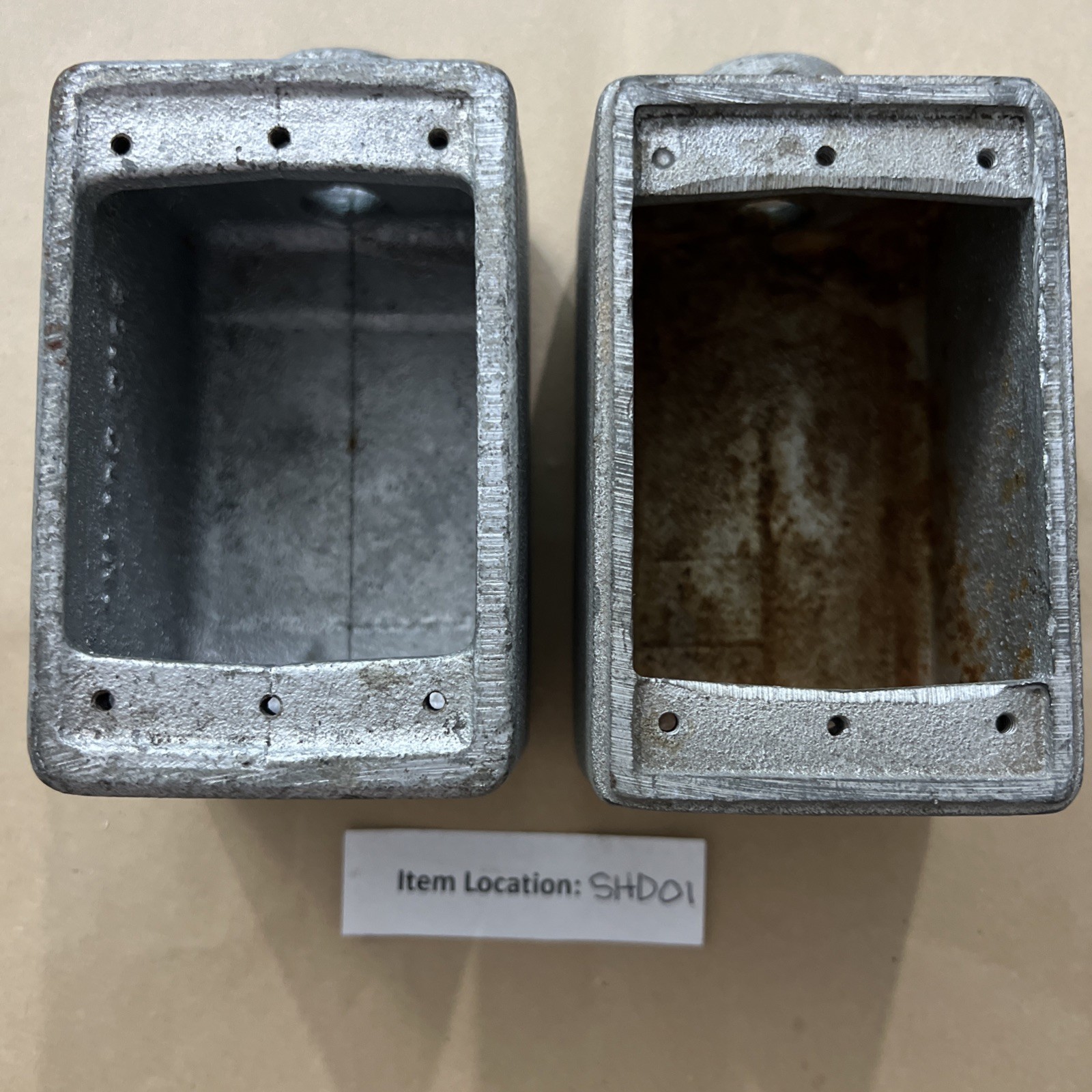 CROUSE-HINDS 1/2″ HUB FD-1 GANG DEEP BOX 23.0 CU.IN. LOT OF 2