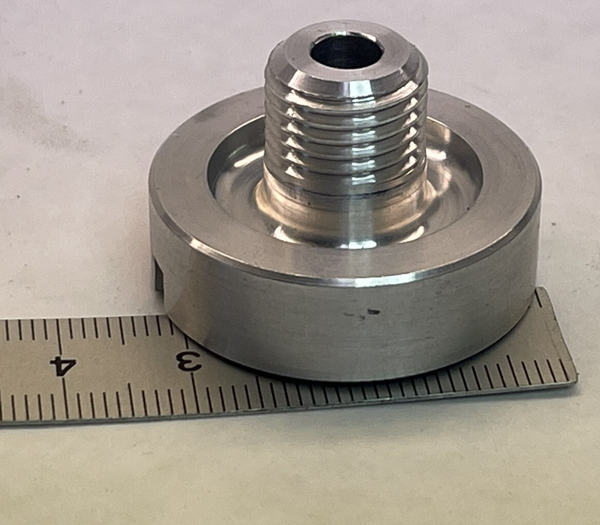 Aluminum Vacuum Cup Adapter Suction Cup Fitting Male M14x1.25mm/6MM Bore(NOV113)