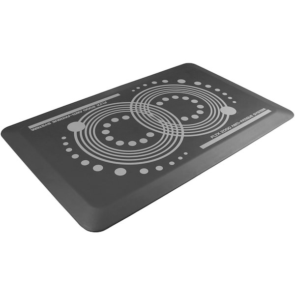 Floortex Fca22032gy Antifatigue Mat, 32″ L X 20″ W, 43/64″ Thickness,