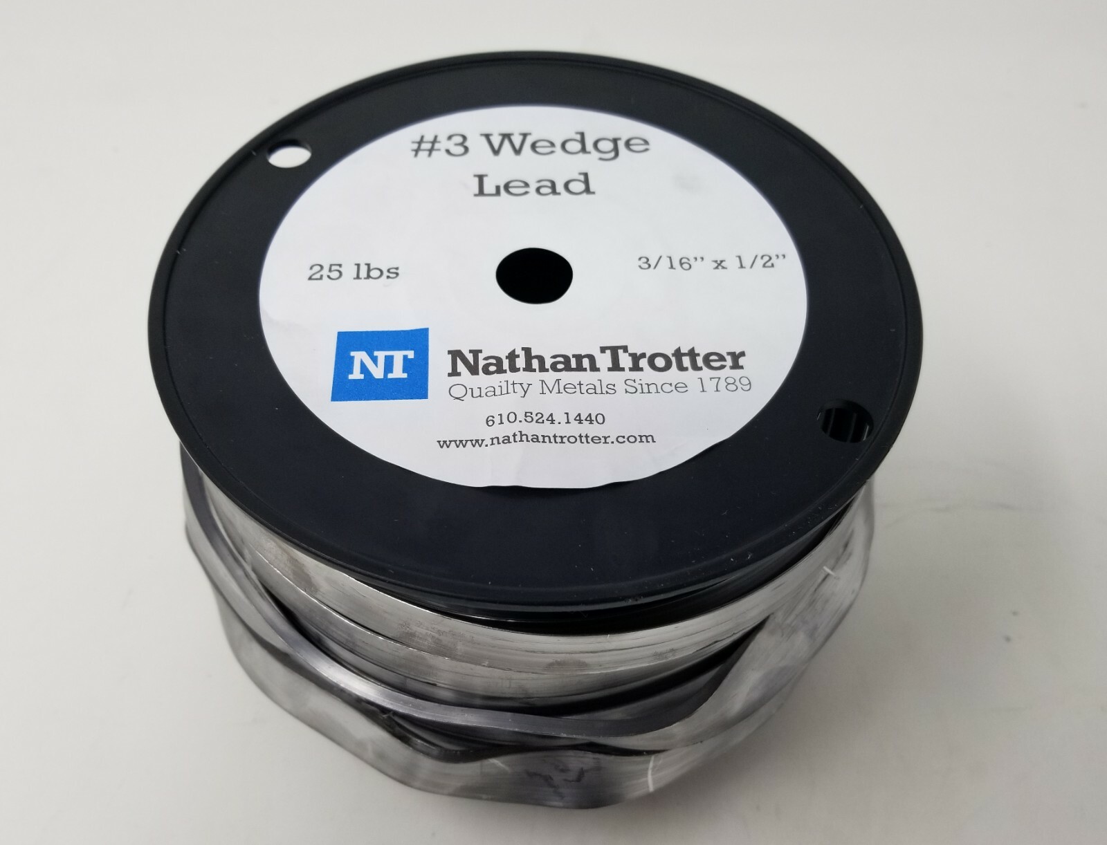 Wedge Lead #3 – 25 Lb Roll (1/2″ Wide X 3/16″ Thick)