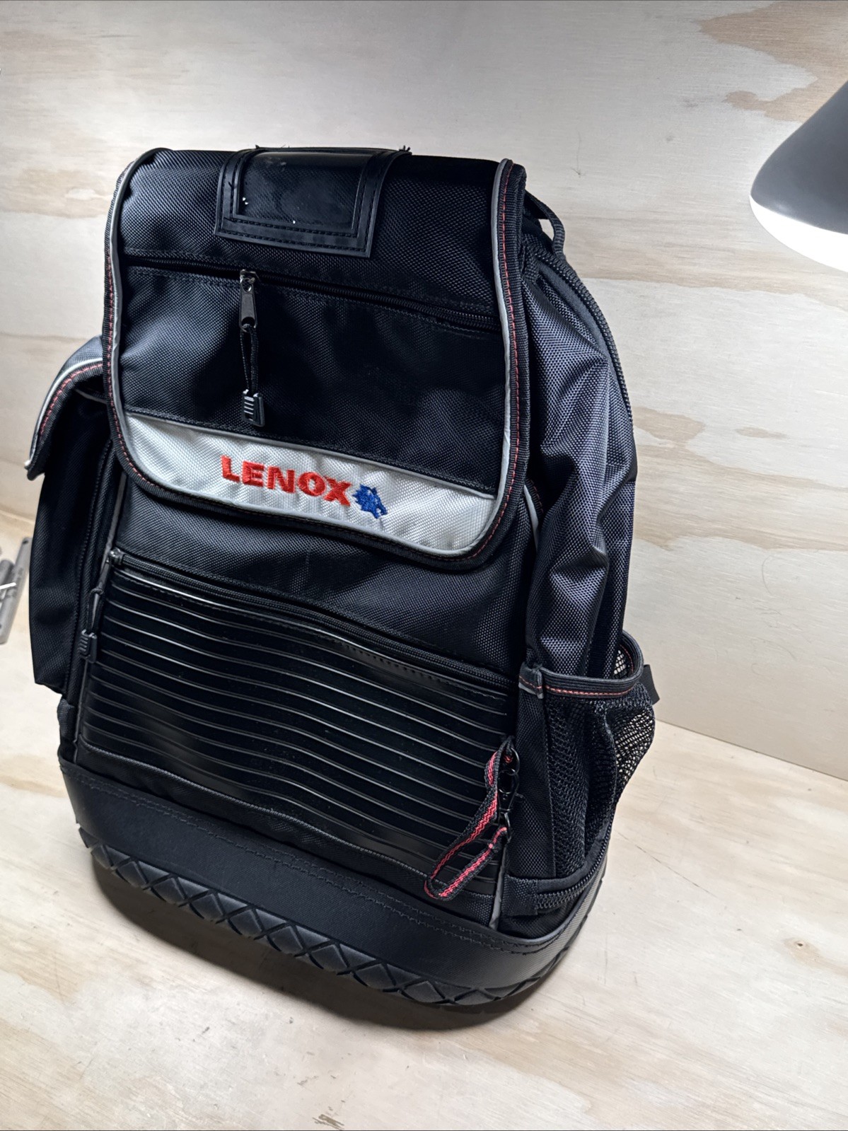 Lenox 30 Pocket Black Ballistic Nylon Backpack Tool Bag 1894646 CLEAN