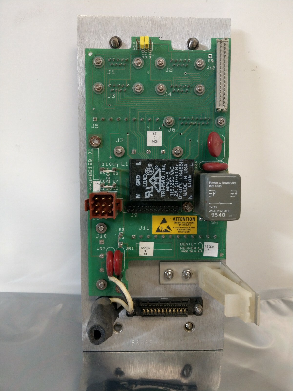 GUARANTEED! BENTLY NEVADA TERMINAL BOARD PWA88199-01 88286-01