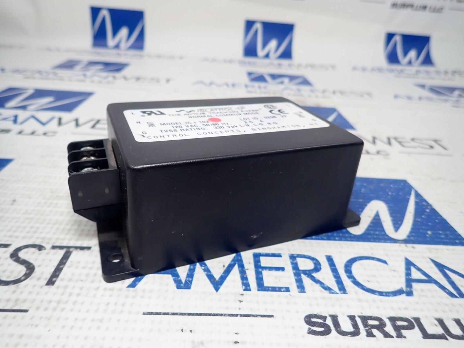CONTROL CONCEPTS ISLATROL MODEL IC+102 ACTIVE TRACKING FILTER