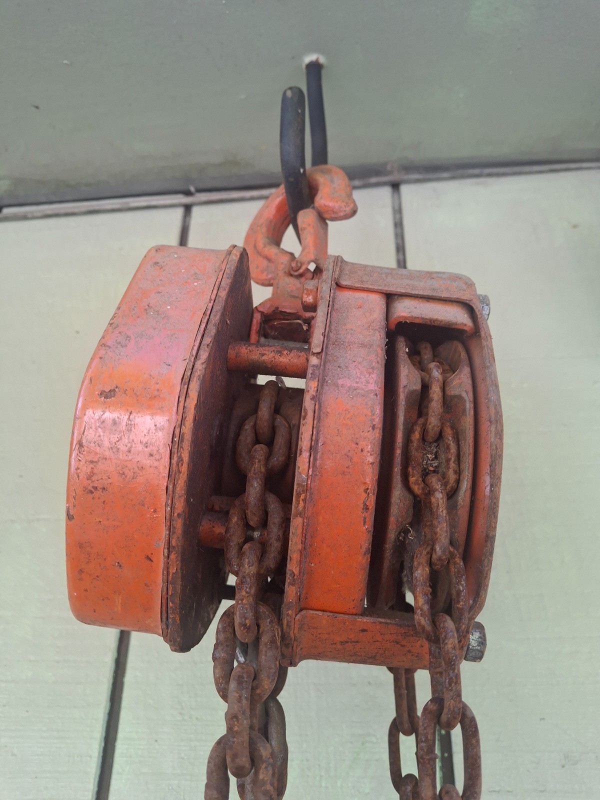 Tiger Tom 1/2 Ton Manual Hand Chain Hoist 9″ Long 1/4 Thick 5 Ft Pull Chain