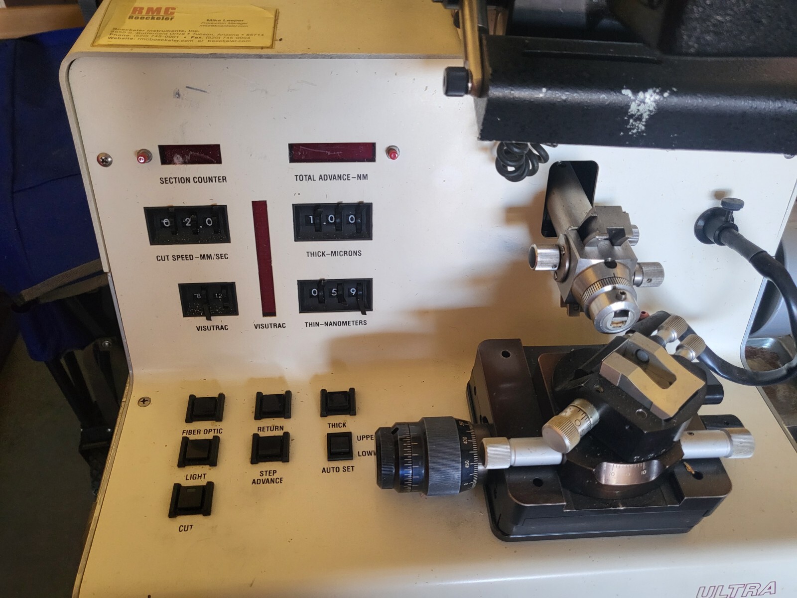 RMC MT-7000 ULTRA MICROTOMY CRYOBIOLOGY MICROTOME
