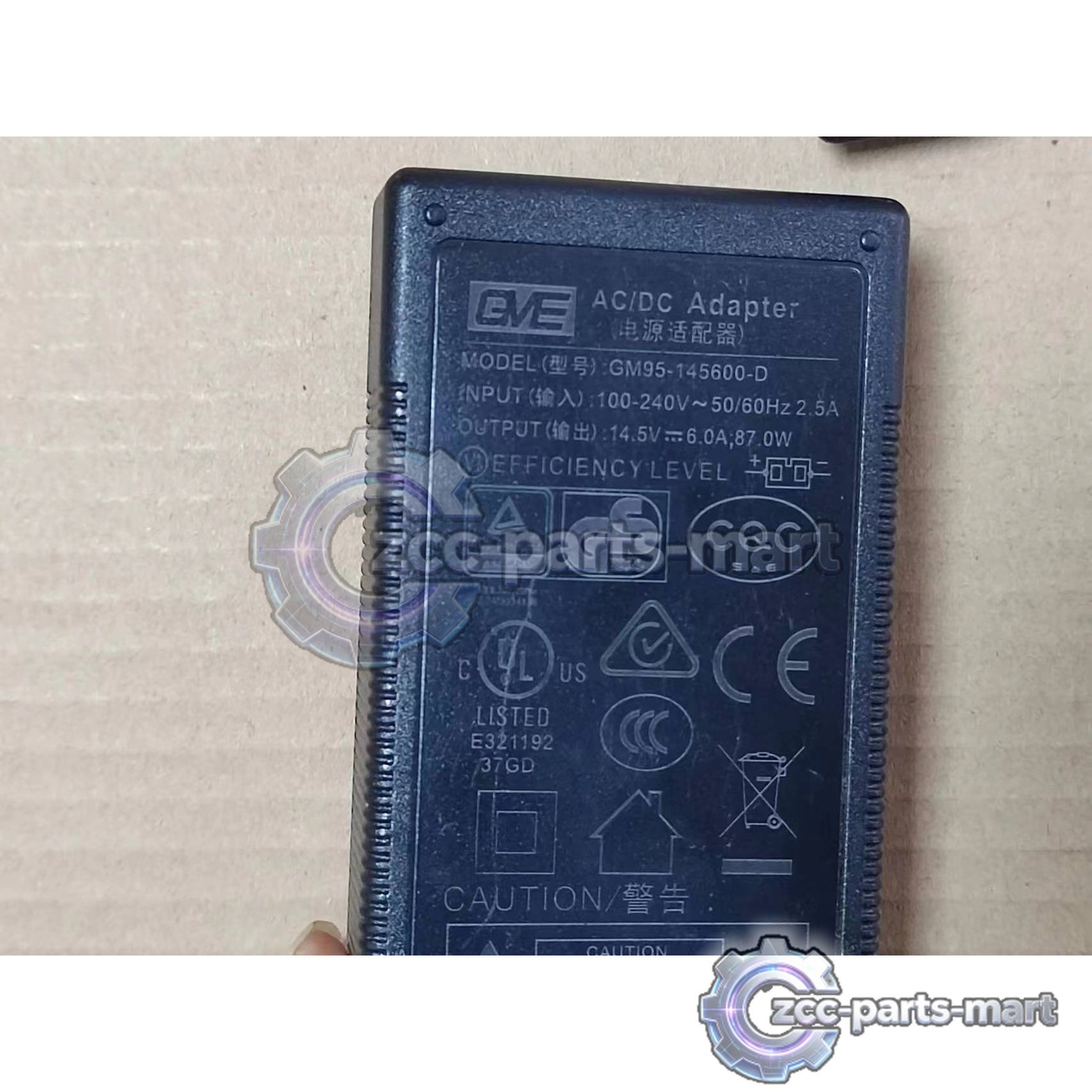1X GVE Car Refrigerator Power Adapter GM95-145600-D 14.5V 6.0A 87W 12/24V