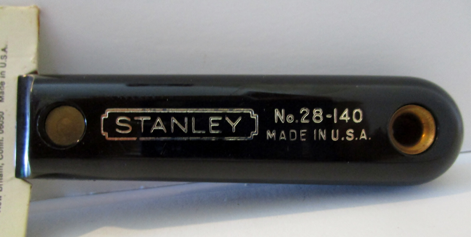 Vintage Stanley 28-140 Nylon Handle Putty Knife 1-1/4″ Stiff Blade Made in USA!