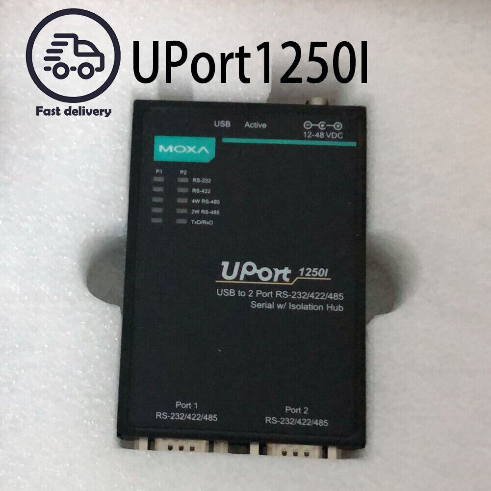 1PCS NEW UPORT 1250I USB to 2 port RS-232/422/485 serial port UPort1250I