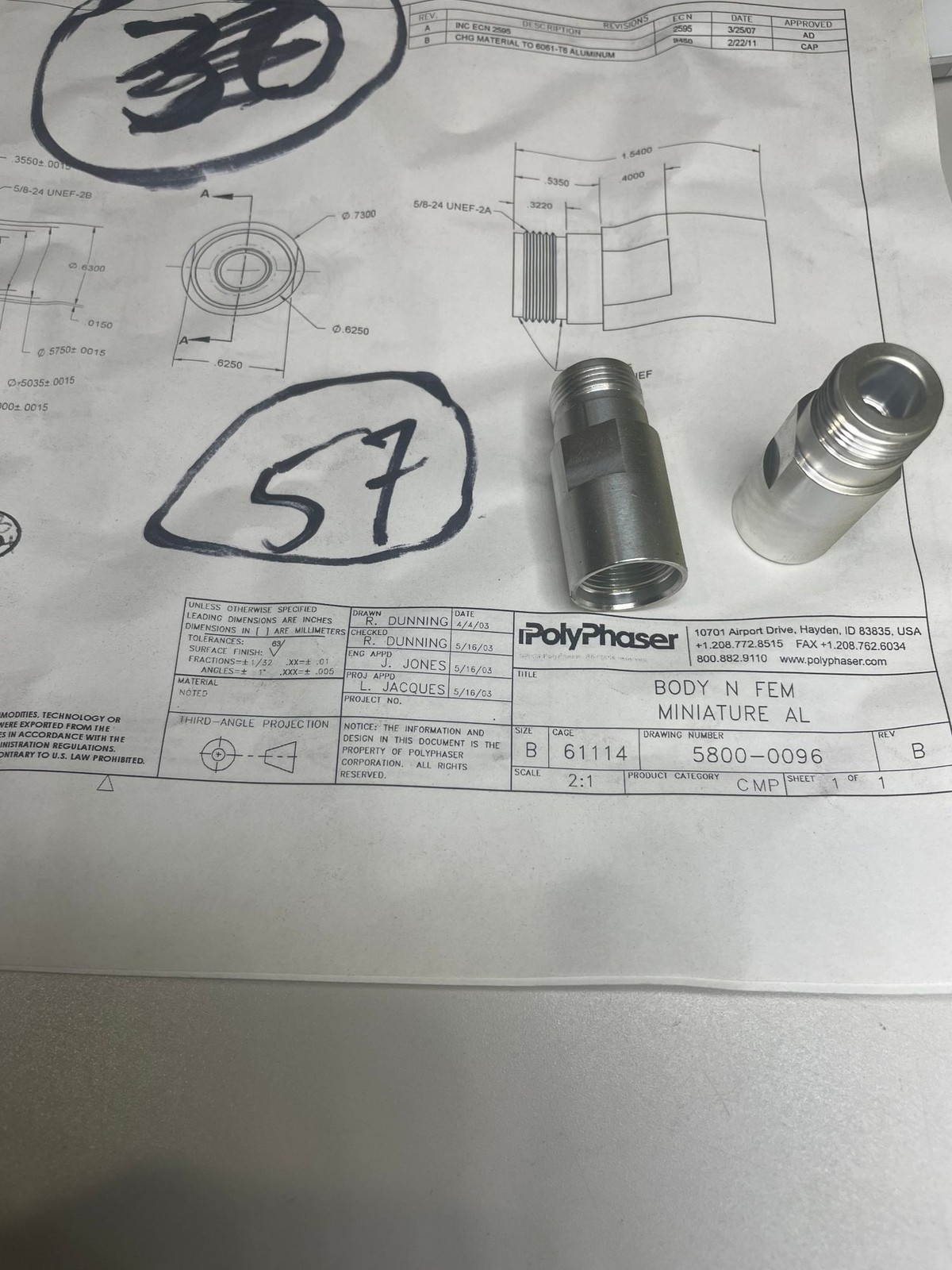 POLY PHASER 5800-0096 BODY N FEM