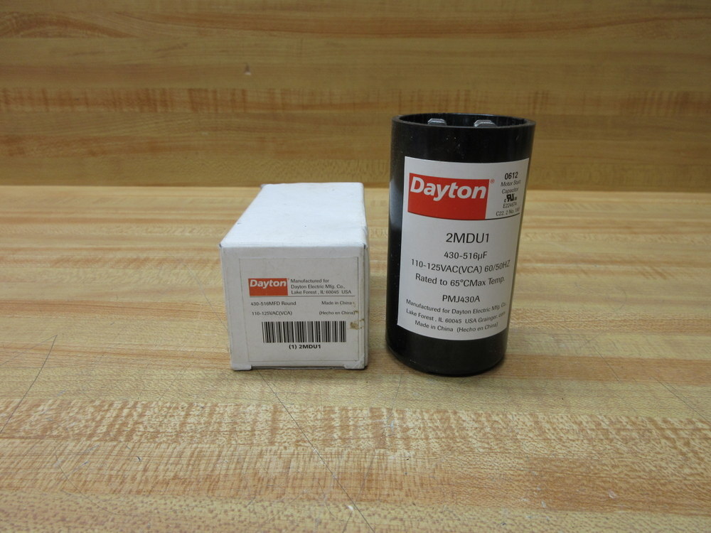 Dayton 2MDU1 Motor Start Capacitor 430-516µF