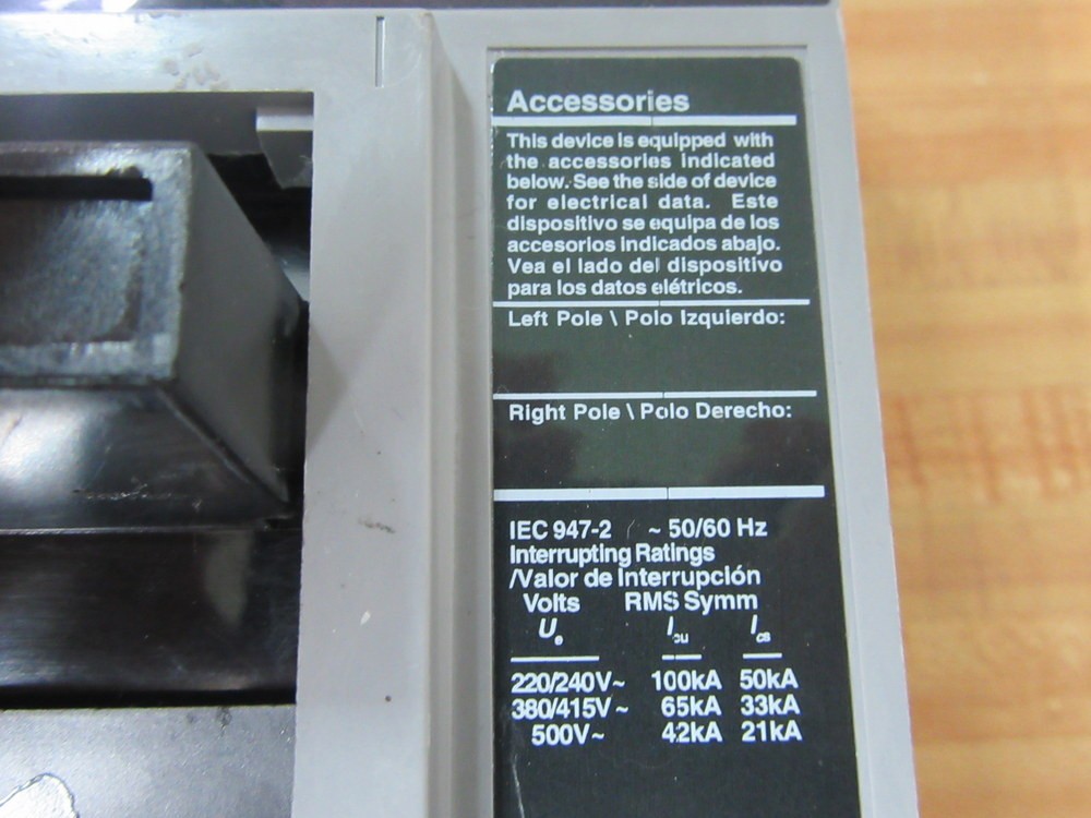 Siemens HFD63F250 250A Circuit Breaker HFD63F250L W/O Trip Unit