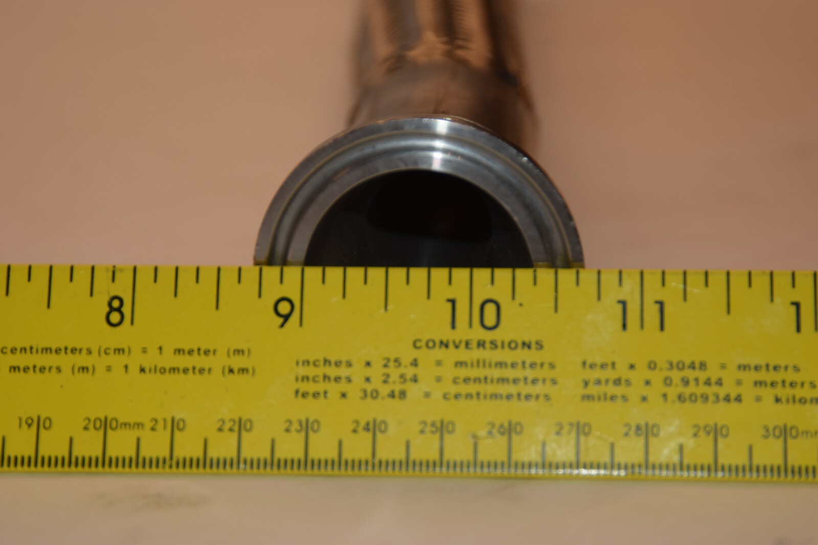 ISD MBC-16-SS 2D843 3/4″ 12″ SS Stainless steel BRAIDED Strain Flex HOSE