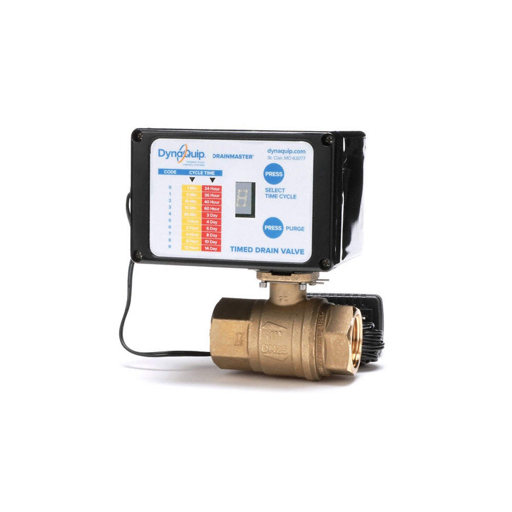 DYNAQUIP CONTROLS AD2A 1/2 Auto Drain Valve,115V,1/2″ 36ND56