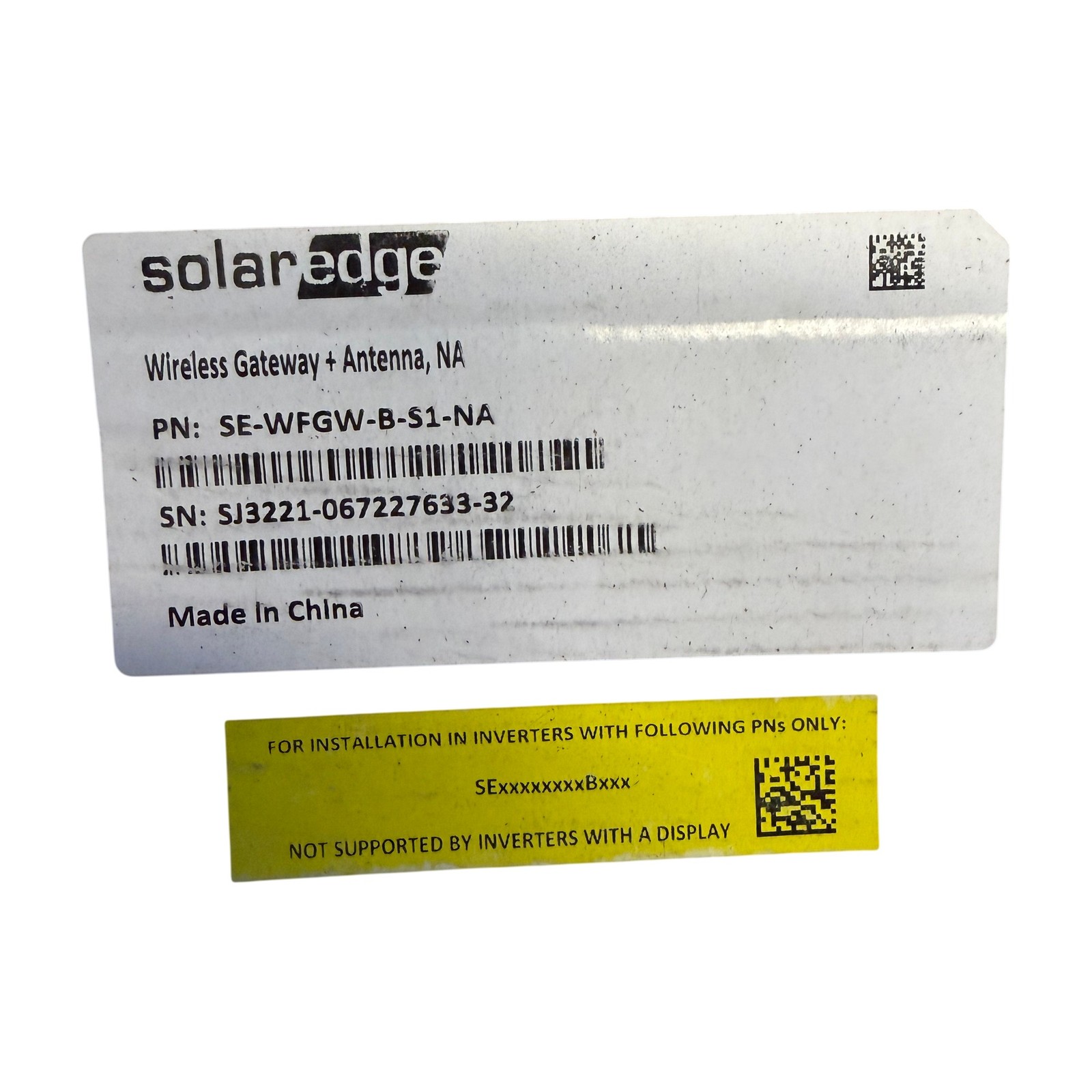 SolarEdge SE-WFGW-B-S1-NA Wireless Gateway + Antenna NA Solar Inverter