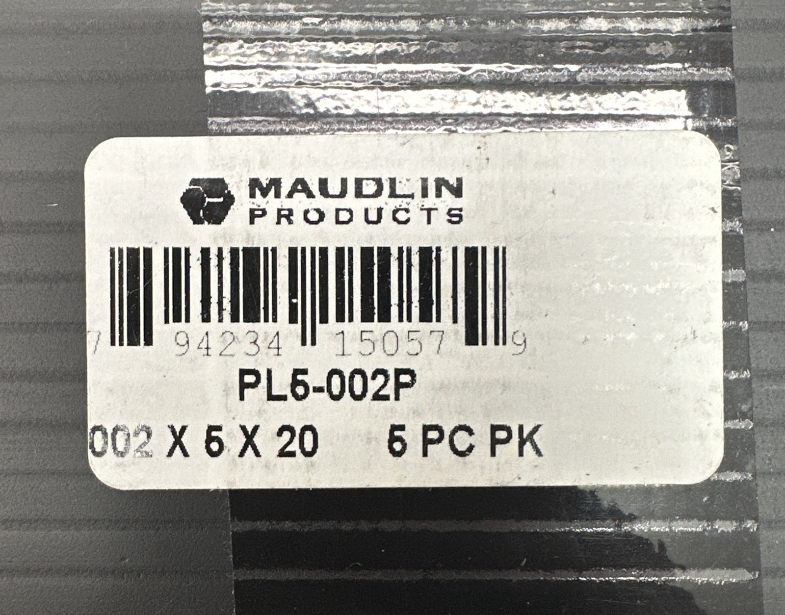 (9) Maudlin PL5-002P Red Plastic Shim Stock Sheets, 5×5″W x 20″L x 0.002″ Thick